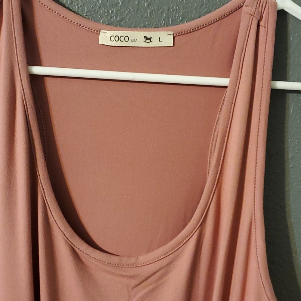 Long Mauve maternity dress SIZE L